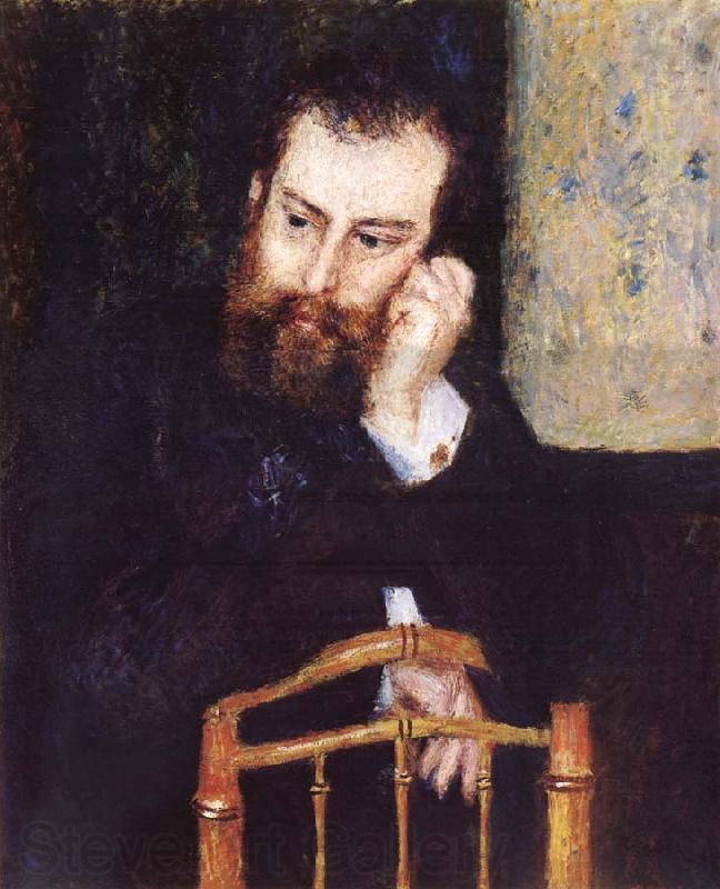 Pierre-Auguste Renoir Portrait de Sisley Norge oil painting art
